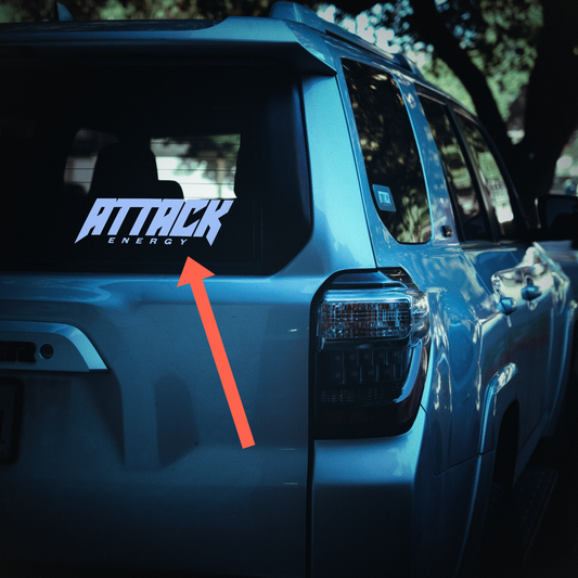 Attack Sticker - 12" - Vinyl