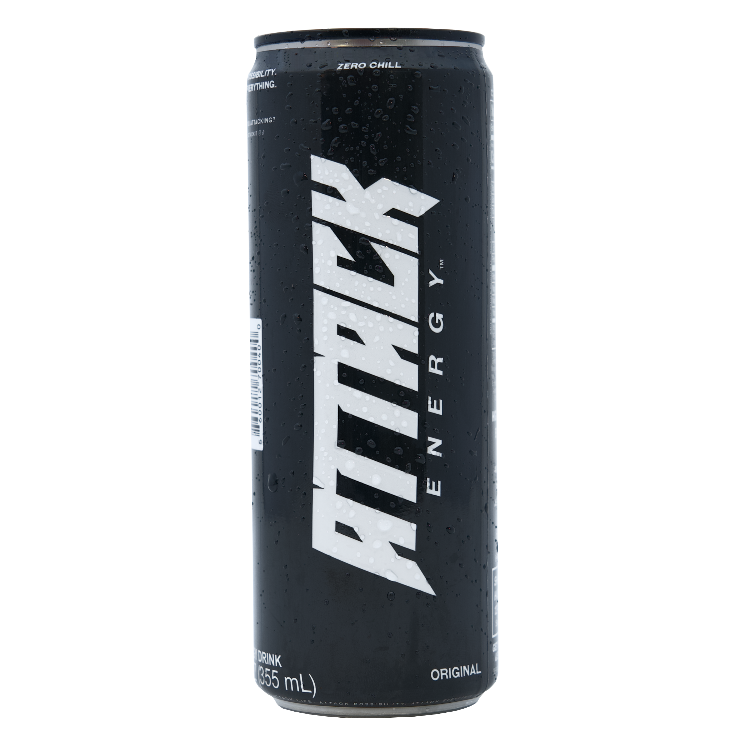 Attack Energy Can Original Back Logo