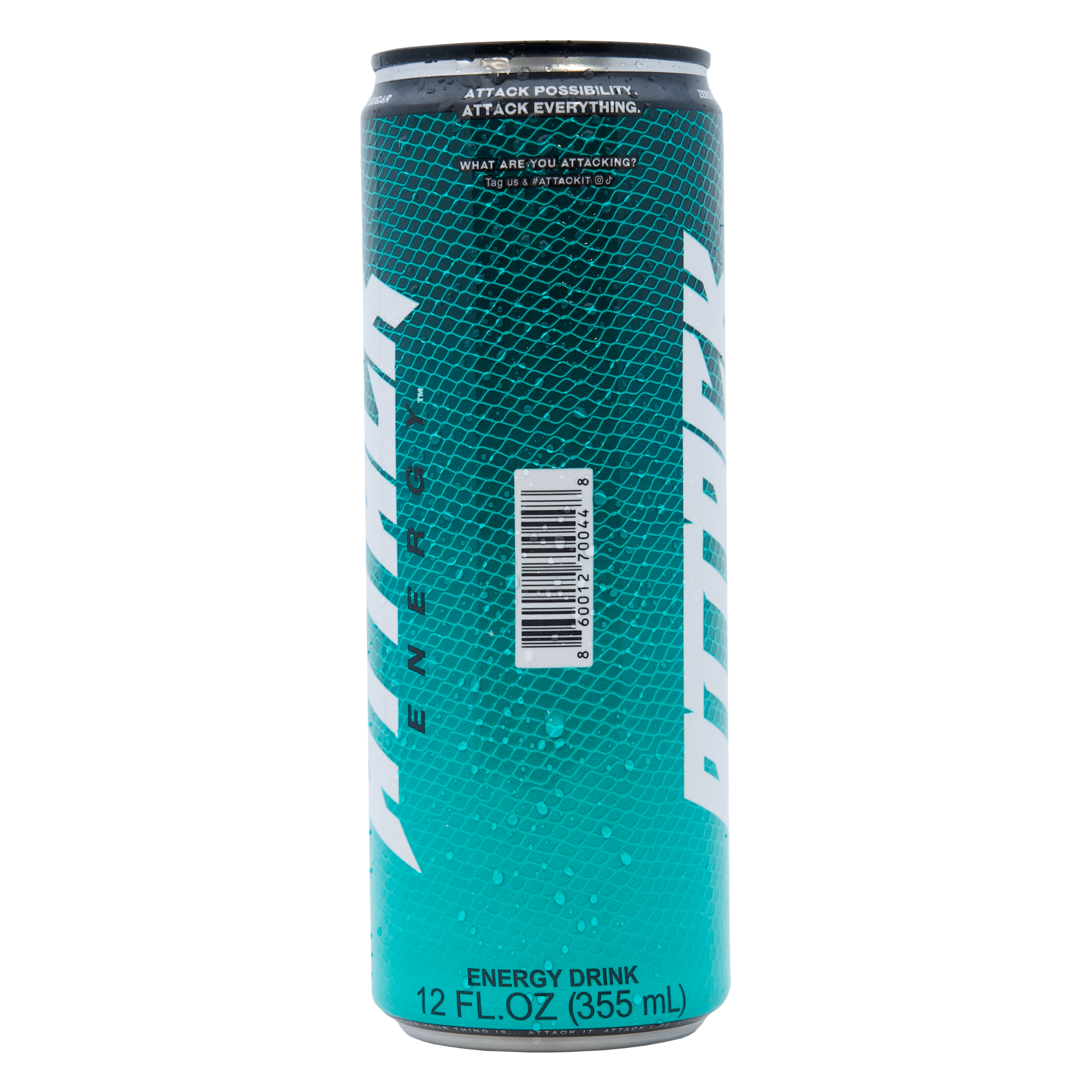 Attack Energy Can Citrus Barcode