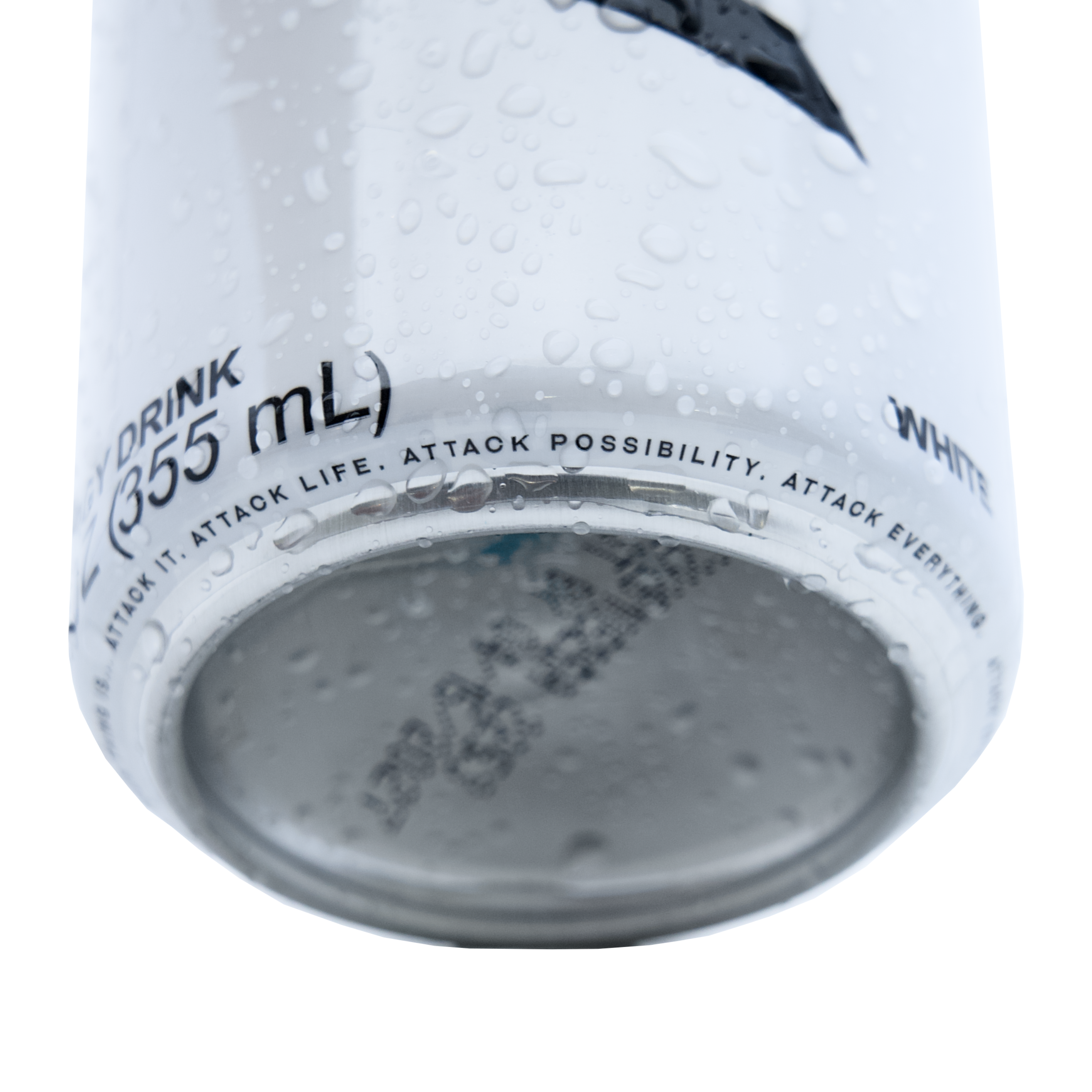 Attack Energy Can White Bottom