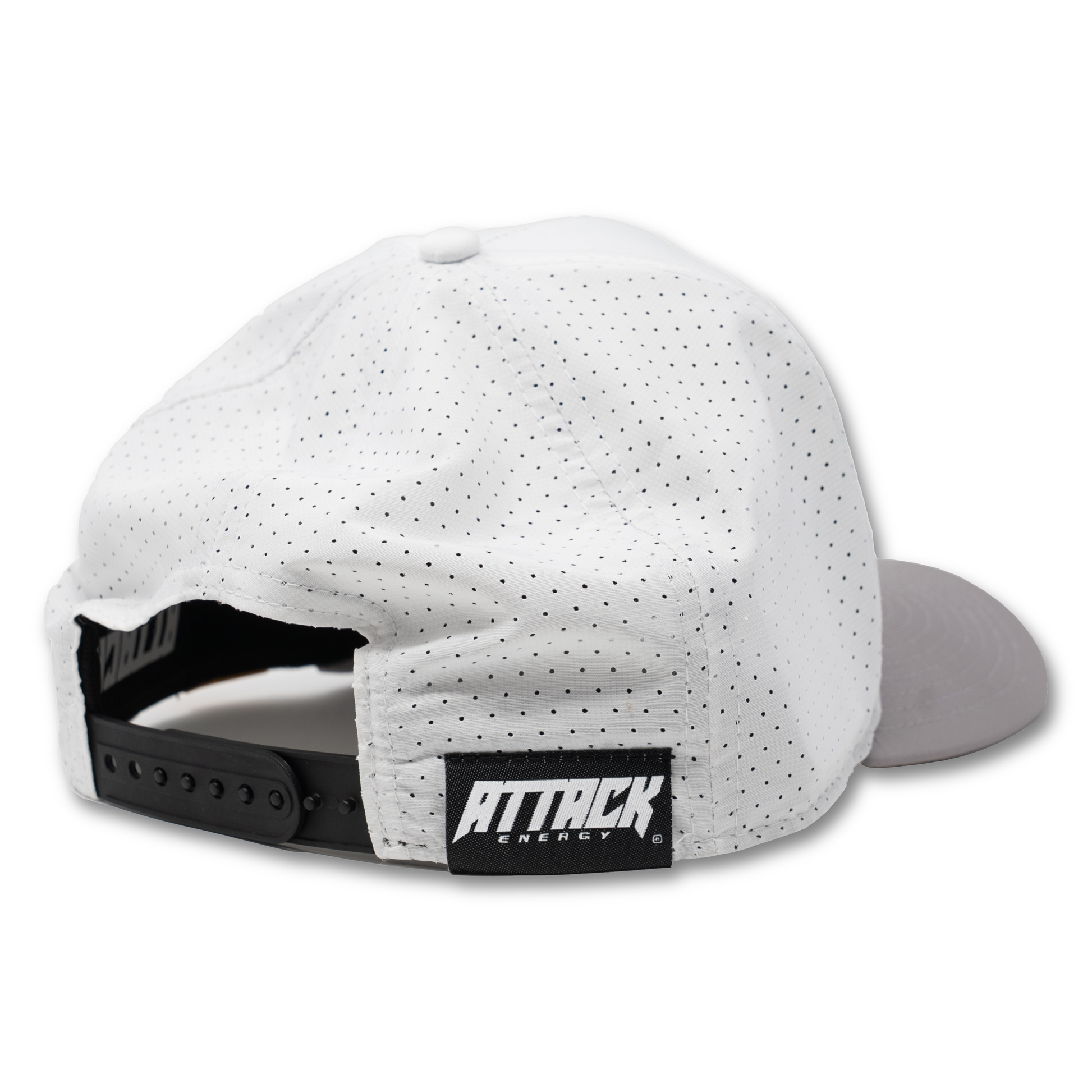 White Attack Energy Pro Hat – back view