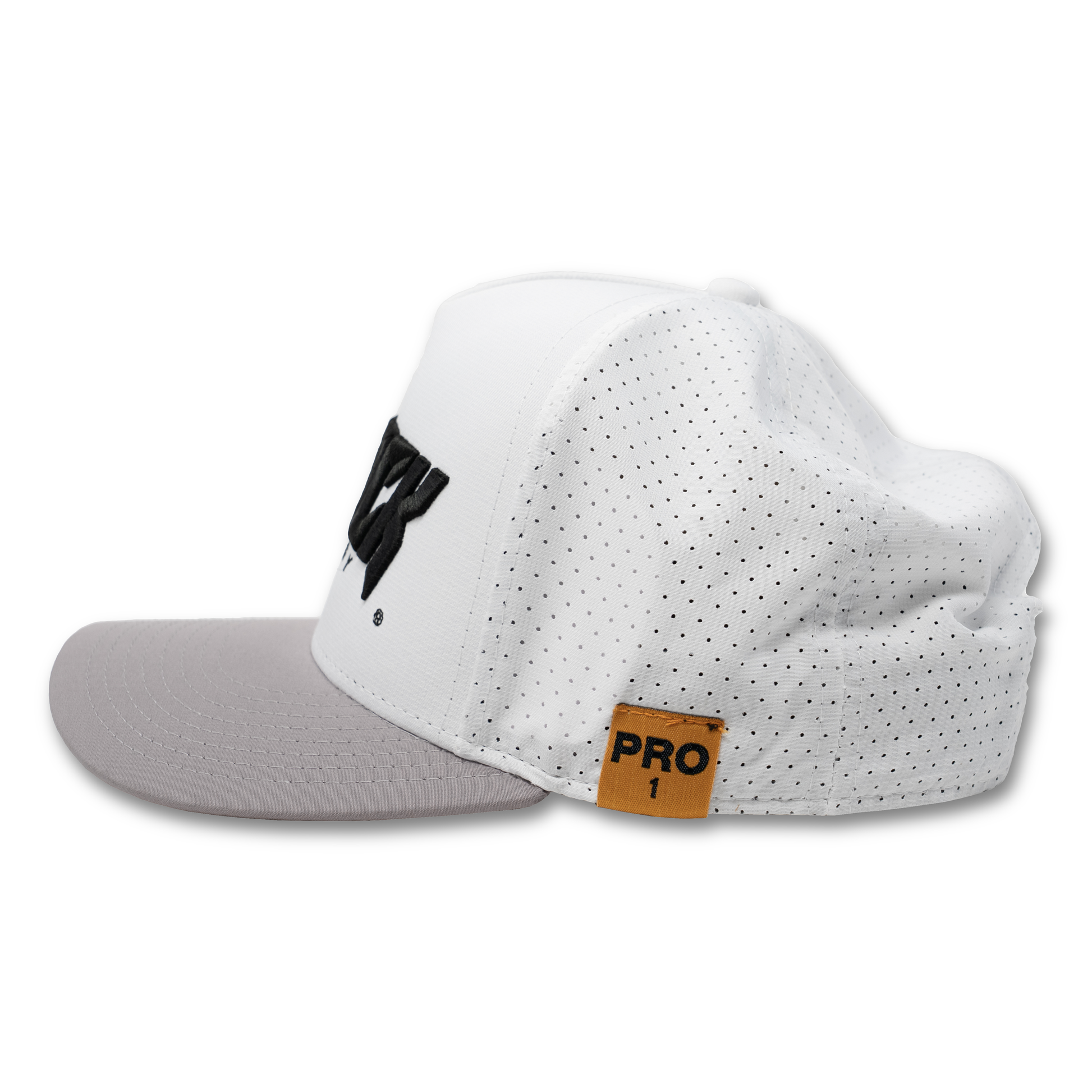 White Attack Energy Pro Hat – side view